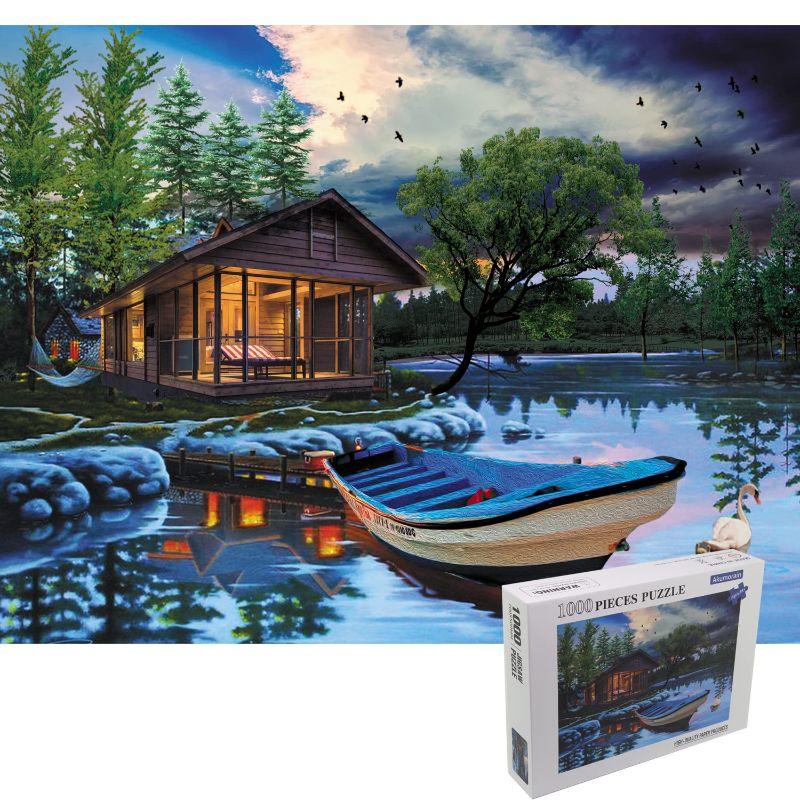 Photo 1 of 1000 Piece Puzzle,Jigsaw Puzzles 1000 Pieces 1000 Piece Adult Children Puzzles Suitable for Adults Children (D0004 1000PCS, 1000 PCS)