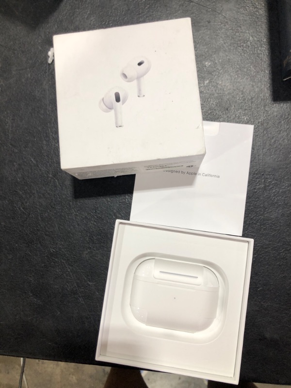 Photo 1 of Apple AirPods Pro (2nd Generation) Wireless Ear Buds with USB-C Charging, Up to 2X More Active Noise Cancelling Bluetooth Headphones, Transparency Mode, Adaptive Audio, Personalized Spatial Audio USB-C Without AppleCare+