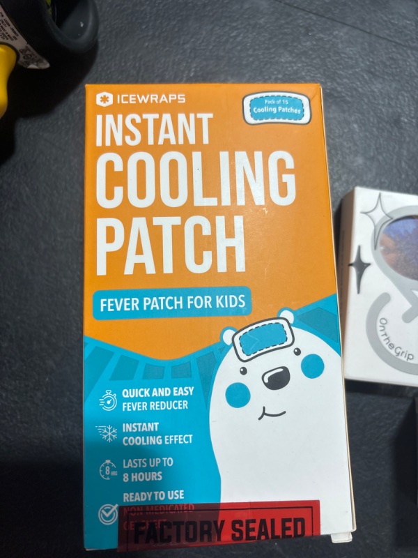 Photo 2 of ICEWRAPS Kids Cool Pads | Cooling Stickers for Fever and Discomfort | Pack of 15