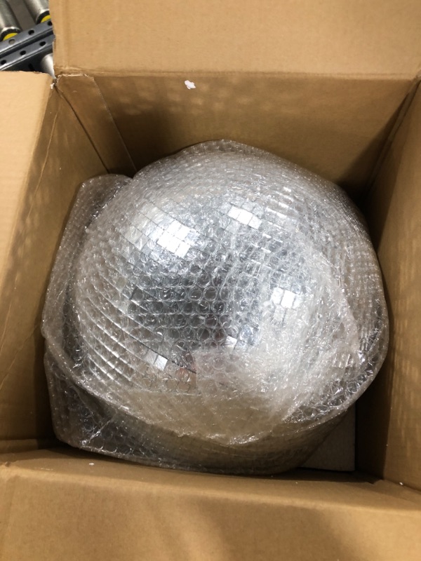 Photo 2 of Disco Ball Mirror Ball 12 inch Mirror Ball Large Disco Ball Disco Ball 12 inch,Hanging Party Disco Ball for Party Design,Wedding Decoration.