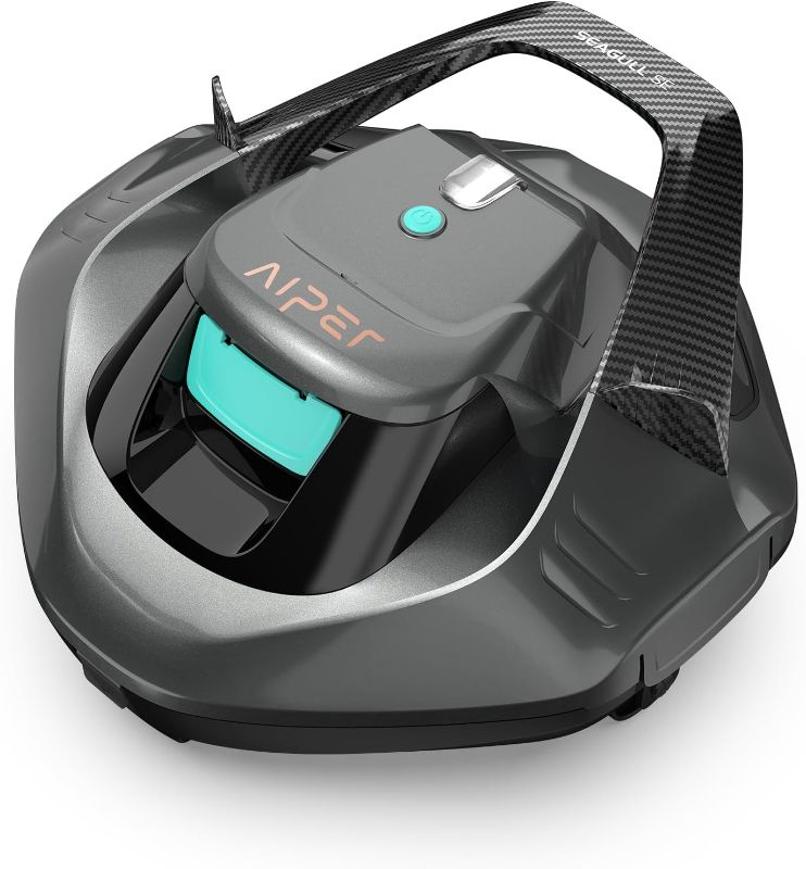 Photo 1 of AIPER Seagull SE Cordless Robotic Pool Cleaner, Pool Vacuum with Dual-Drive Motors, Self-Parking Technology, Lightweight, Perfect for above-Ground/In-Ground Flat Pools up to 40 Feet (Lasts 90 Mins)
