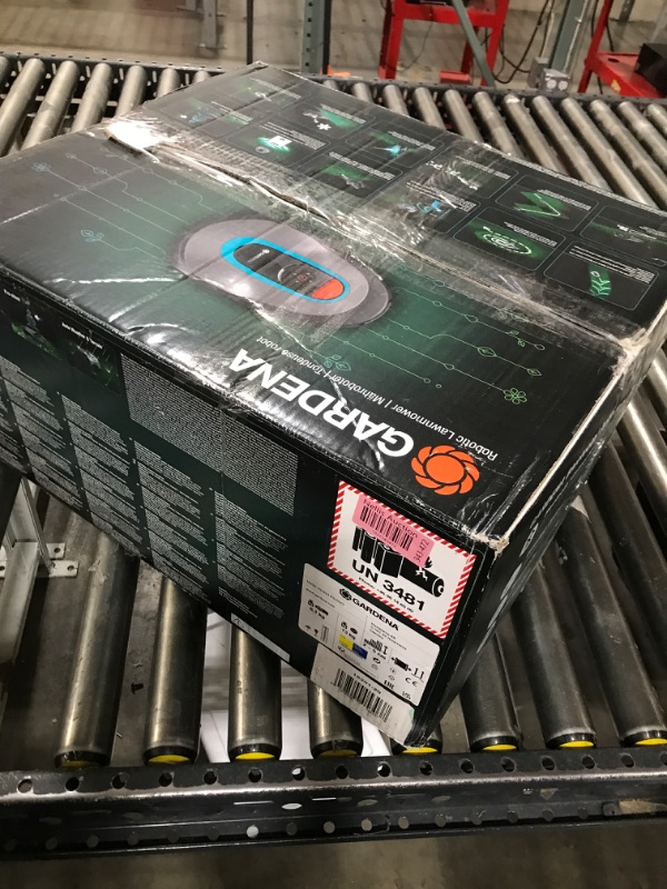 Photo 1 of GARDENA SILENO Minimo Automatic Robotic Lawn Mower with Bluetooth app, Boundary Wire - For lawns up to 2700 Sq Ft, Made in Europe, Grey