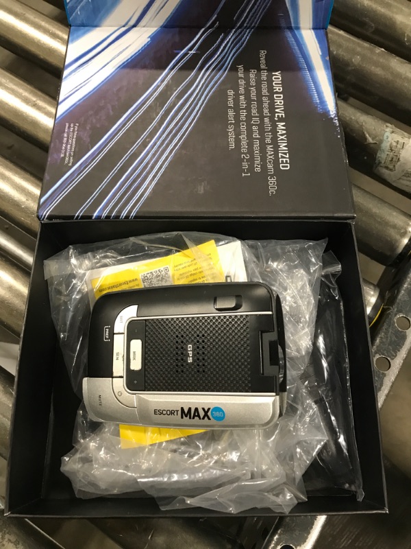 Photo 2 of Escort MAXcam 360c Laser Radar Detector and Dash Camera - Great Range, 360° Protection, Shared Alerts, Incident Reports, Apple CarPlay and Android Auto Compatible, 16GB SD Card Included MAXcam 360c Radar Detector + Dash Cam