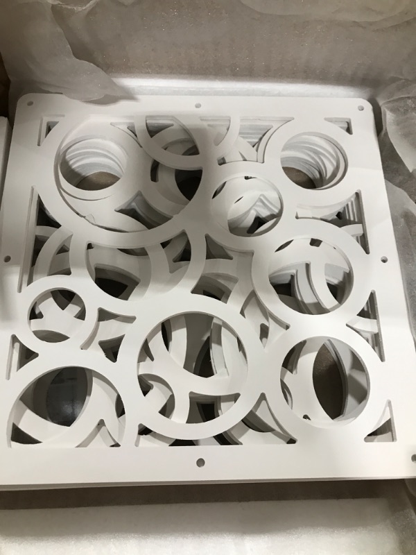 Photo 1 of yazi Hanging Room Divider, Decorative Screen Panels Circle Design Wooden Room Divider for Home, Dining Room, Sitting Room, Hotel and Bar Decoration (12pcs,Circle)