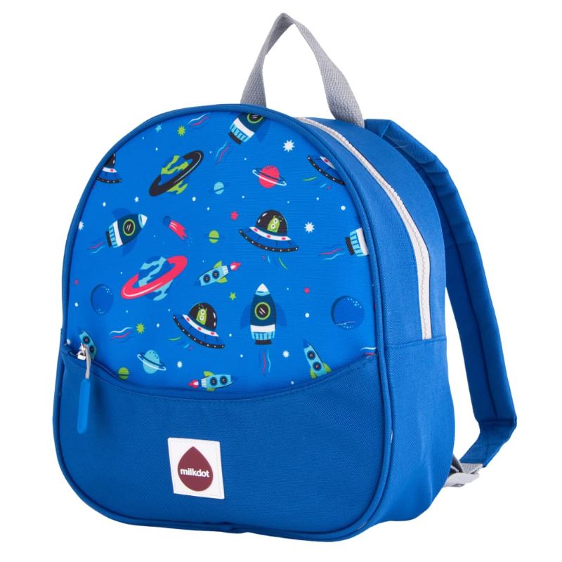 Photo 1 of Milkdot Designer Mini Backpack, Galaxy, Blue for kids ages 3+ (Space)