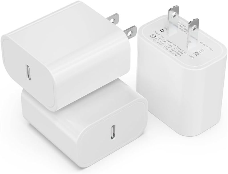 Photo 1 of 3Pack USB C Charger Block 20W, iGENJUN PD 3.0 Type C Charger Wall Charger USBC 