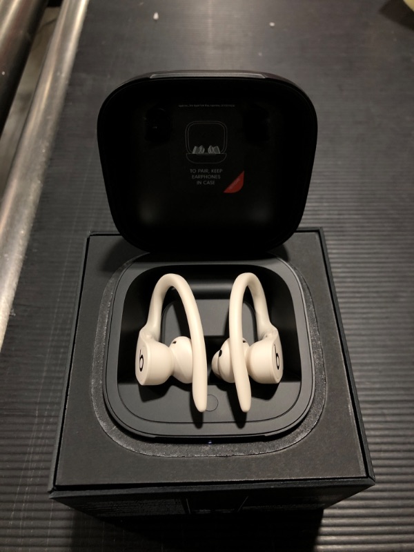 Photo 2 of Beats Powerbeats Pro Wireless Earbuds - Apple H1 Headphone Chip, Class 1 Bluetooth Headphones, 9 Hours of Listening Time, Sweat Resistant, Built-in Microphone - Ivory