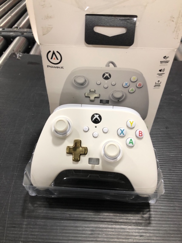Photo 2 of PowerA Enhanced Wired Controller for Xbox Series X|S - Mist, Detachable 10ft USB Cable, Mappable Buttons 
