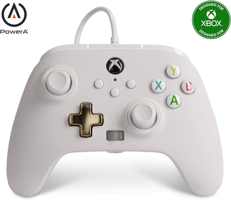 Photo 1 of PowerA Enhanced Wired Controller for Xbox Series X|S - Mist, Detachable 10ft USB Cable, Mappable Buttons