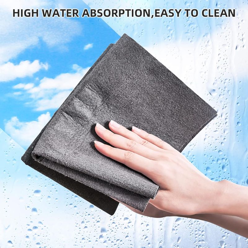 Photo 1 of JOYLIVCOM Thickened Magic Cleaning Cloth, Magic Rags for Cleaning Windows & Glass, Reusable Large Magic Streak Free Miracle Cleaning Cloths Rag for Windows Glass, Kitchens, Cars (7.87x11.8 in) 