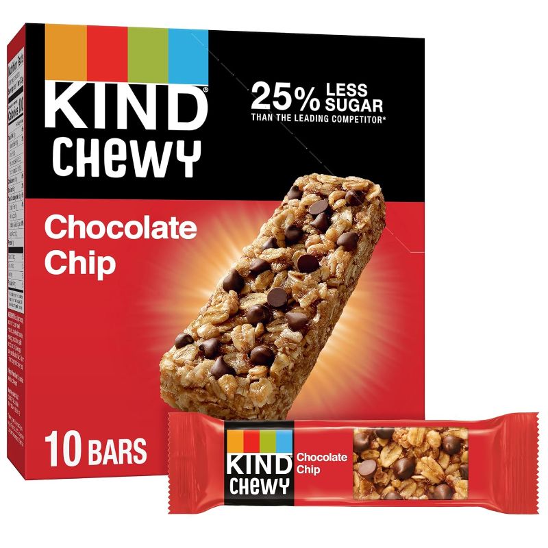 Photo 1 of KIND Granola Chewy Bar, Chocolate Chip, 10 Count
