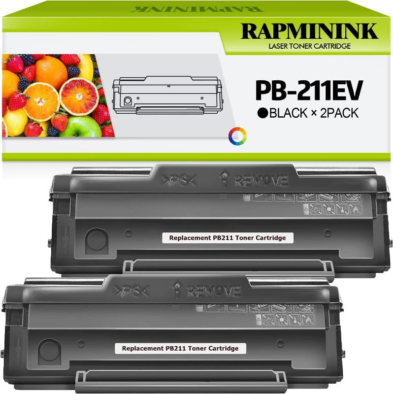 Photo 1 of RapmininK Replacement for Pantum PB-211 PB-211EV Compatible Toner Cartridge for Pantum M6602NW P2500W P2502W M6550NW M6600NW M6552NW Series Printer-2 Pack 