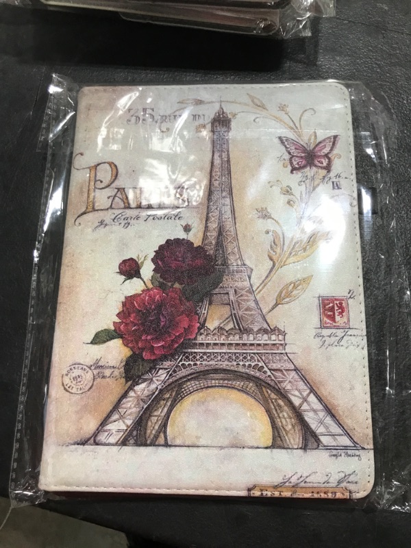 Photo 2 of iPad Case Fit 2018/2017 iPad 9.7 6th/5th Generation - 360 Degree Rotating iPad Air Case Cover with Auto Wake/Sleep Compatible with Apple iPad 9.7 Inch 2018/2017 (Eiffel Tower)