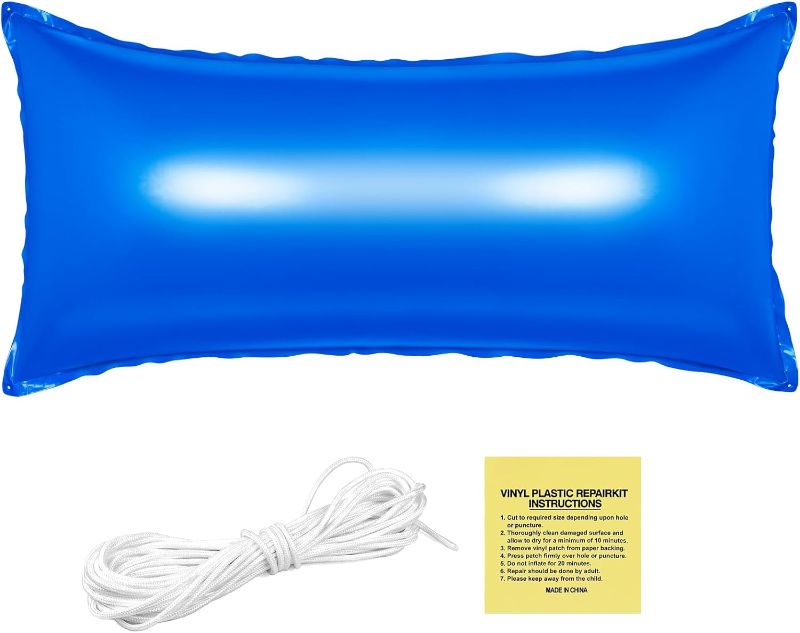 Photo 1 of 4-ft x 8-ft Pool Air Pillow, Pillows for Above Ground Pools, Winter Swimming Pool Closing Pillows - Protects Pool Covers from Snowstorms, Thick Cold-Resistant Winterizing Pool Pillow (Rope Included) 