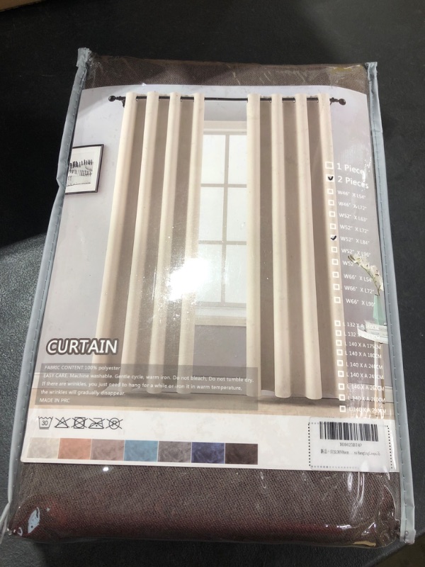 Photo 1 of 2 PIECE CURTAIN SET 
SIZE 52X84