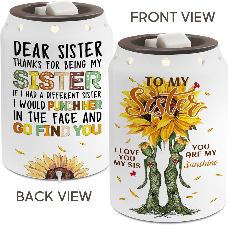 Photo 1 of TEDDROP Sisters Gifts from Sister, Sister Gifts for Mothers Day, Candle Wax Warmer, Sisters Gift Idea for Mothers Day, Birthday Gifts for Sister, Electric...
