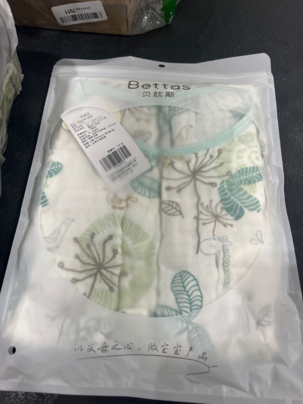 Photo 1 of usbettas Baby Sleep Sack 100% Cotton Yarn Soft Baby Wearable Blanket, Fully Open Snap 1.0 TOG Sleeveless Baby Sleeping Bag