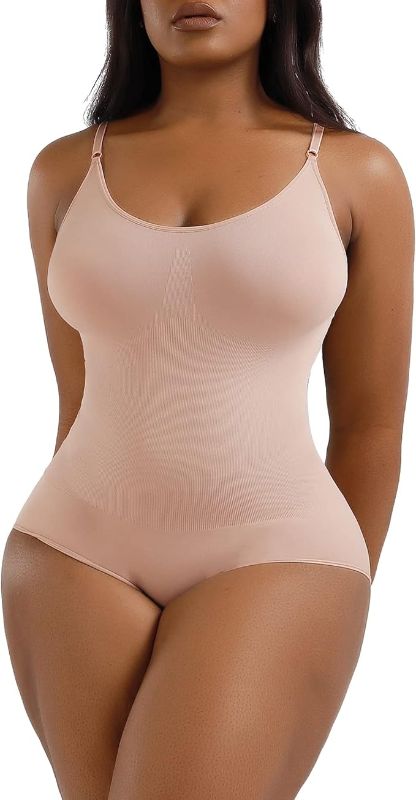 Photo 1 of SINROYEE Women Slimming Bodysuits Shapewear Tops Tummy Control Body Shaper Camisole Bodycon Jumpsuit SIZE S 
