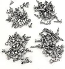 Photo 1 of Qlvily 200PCS #8×3/4" Sheet Metal Screws, 410 Stainless Steel Self Tapping Screws, Self Tapping Screws for Metal