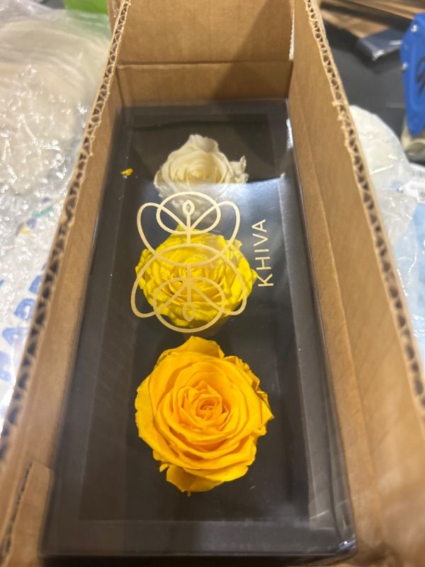 Photo 1 of Eterfield Preserved Roses That Last a Year Eternal Rose in a Box Real Rose Without Fragrance Gift for Her 