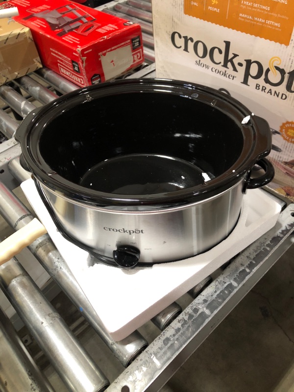Photo 2 of Crock-Pot 7qt Manual Slow Cooker - Silver SCV700-SS