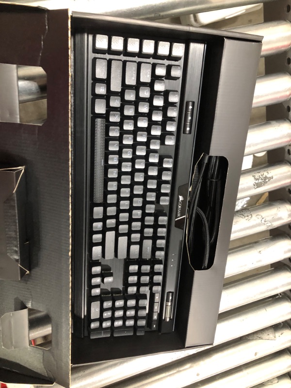 Photo 2 of Corsair K95 RGB Platinum XT Mechanical Gaming Keyboard, Backlit RGB LED, Cherry MX Speed RGB Silver, Black (CH-9127414-NA) MX Speed Silver Keyboard