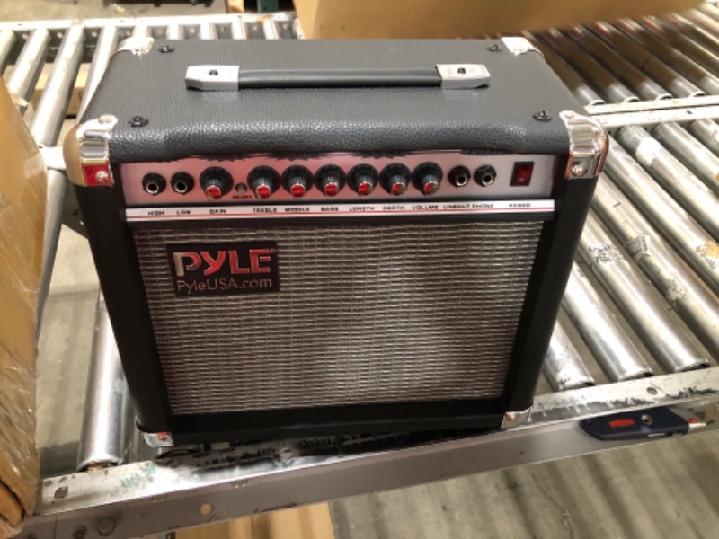 Photo 2 of Pyle-Pro 60-Watt Vamp-Series Amplifier w/ 3-Band EQ & Overdrive, & Digital Delay, w/Clean and Overdrive Channels for a Crunchy, Powerful Sound, 20 Hz to 15 kHz Frequency Response-Pyle PVAMP60, Black 60 Watt
