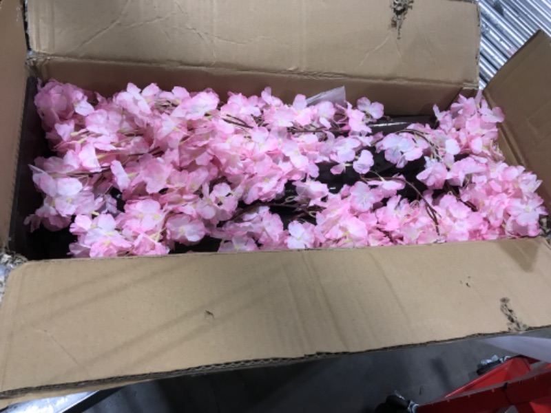 Photo 3 of Fake Cherry Blossom Fake Tree, Weeping Cherry Tree, Cherry Blossom Tree, Artificial Cherry Blossom Tree, Artificial Trees for Home Office Party Wedding 4ft Tall/1.2m