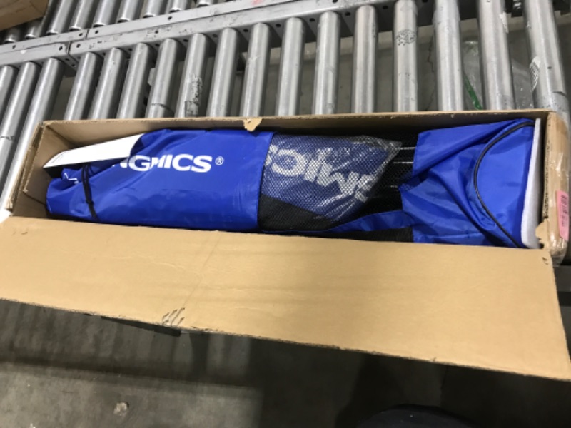 Photo 1 of SONGMICS Badminton Net Set, Portable Sports Set for Badminton, Tennis, Kids Volleyball, Pickleball, Easy Setup, Nylon Net with Poles, for Indoor Outdoor Court Blue 16.5FT