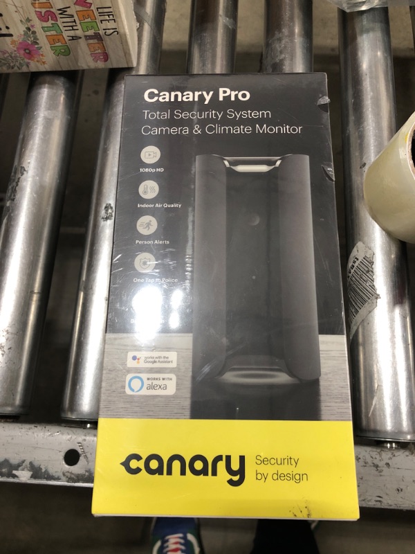 Photo 2 of Canary Pro Indoor Home Security Camera 1080p HD WiFi IP | 24/7 Watch Live Video, Siren, Climate Monitor, Motion Alerts, Two-Way Talk, Night Vision, 10x Zoom, Private Mode, Works with Alexa and More