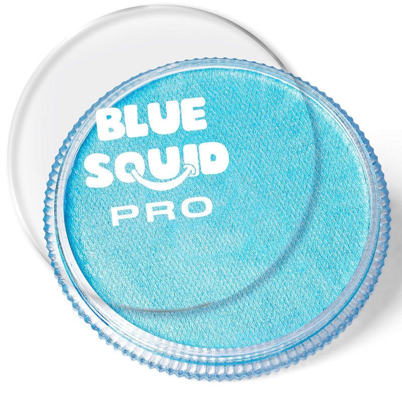 Photo 1 of Blue Squid PRO Face Paint - Classic Light Blue (30gm), Professional Water Based Single Cake Face & Body Paint Makeup Supplies for Adults Kids Halloween Facepaint SFX Water Activated Face Painting Non Toxic (2 PACK)