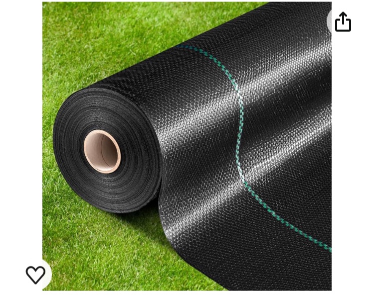 Photo 1 of Barrier Landscape Fabric Heavy Duty, 6FT x 100FT Thicken Garden Fabric Weed Mats, Durable Weeds Control Mulch Breathable Weed Cloth for Landscaping Weed Blocker Garden Bed Cover