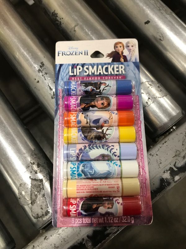 View 2 of Lip Smacker Disney Frozen 2 Flavored Lip Balm Party Pack 8 Count, Clear, For Kids