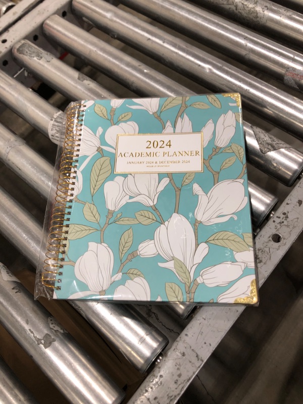 Photo 2 of 2024 Planner-2024 Weekly and Monthly Planner 8.5x11 Deluxe Daily Agenda Academic Planner,12 Monthly Tabs, Calendar, Inner Pocket, Flexible Cover,Twin-Wire Binding