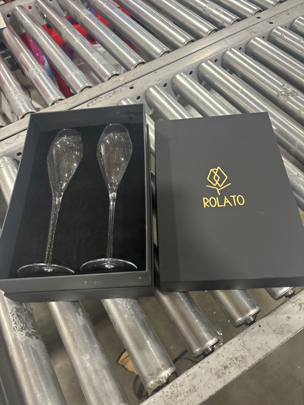 Photo 2 of ROLATO Champagne Flute Set of 2,Gift Box