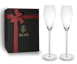 Photo 1 of ROLATO Champagne Flute Set of 2,Gift Box