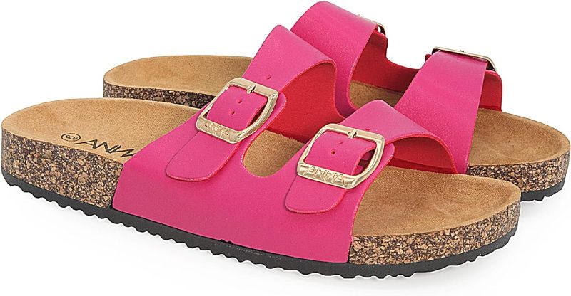 Photo 1 of sz 10 ANNA Glory Women's Slide Sandals Cork Footbed Double Buckle
