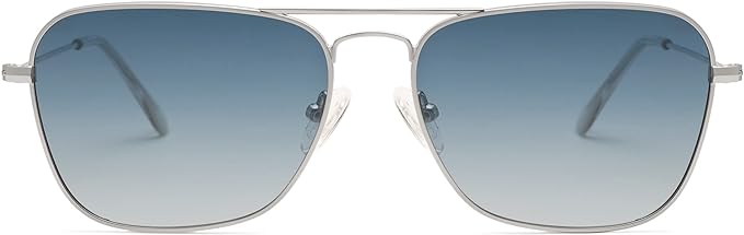 Photo 1 of Retro Polarized Aviator Sunglasses Vintage Rectangular Metal Frame Sun Glasses AP3614
