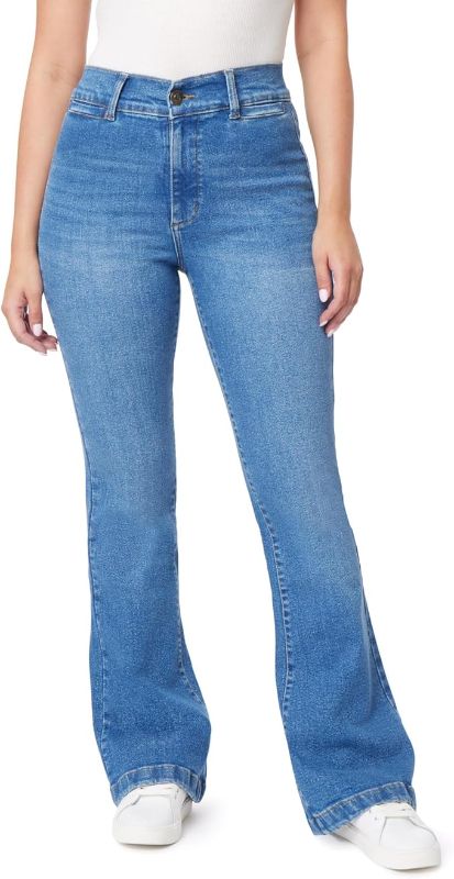Photo 1 of sz 12 kensie Jeans for Women High-Rise Welt Flare 32-Inch Inseam
