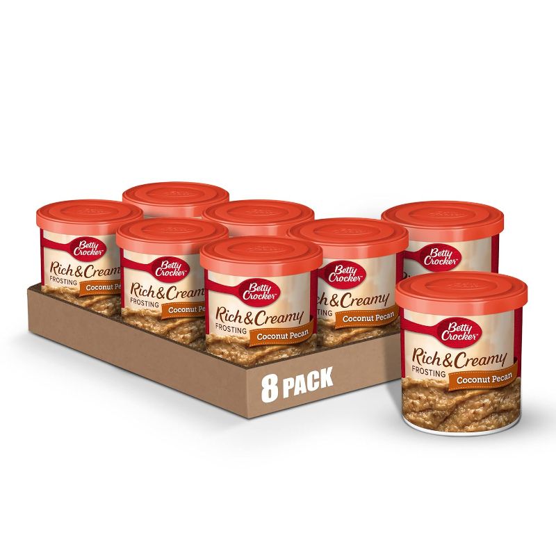 Photo 1 of EXP. 06/12/2024 Betty Crocker Gluten Free Rich & Creamy Coconut Pecan Frosting, 15.5 oz. (Pack of 8)
