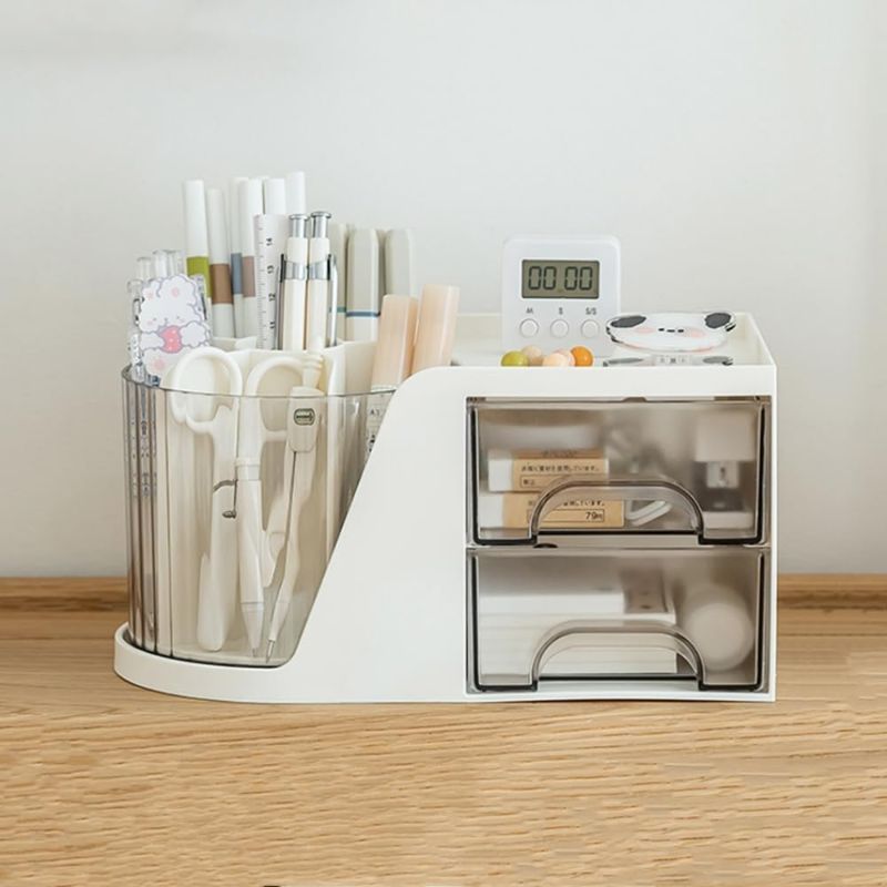 Photo 1 of Pencil Holder Pens Cup Pencil Organizer Stationery Organizer, Decorative Desktop Organizer for Desk for Office/Colleage/Home
