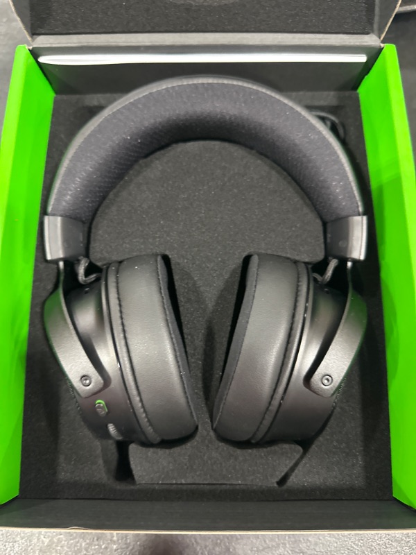 Photo 3 of Razer Kraken V3 Pro Wireless Gaming Headset with Haptic Technology, THX Spatial Audio, 50mm Titanium Drivers, Hybrid Memory Foam Cushions
