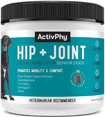Photo 1 of ActivPhy Hip + Joint Soft Chews Senior Dog Supplement Exp 2026/08