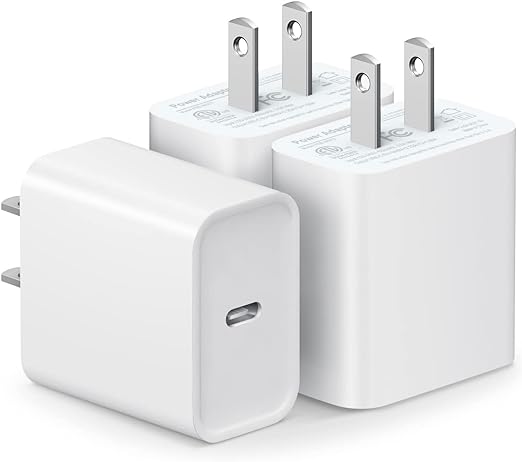 Photo 1 of [3 Pack] USB C Wall Charger for iPhone 15 Charger Block 20W PD Power Adapter for iPhone 15/15Pro/15Pro Max/15Plus/14/13/12/11/ Xs/X, iPad and More