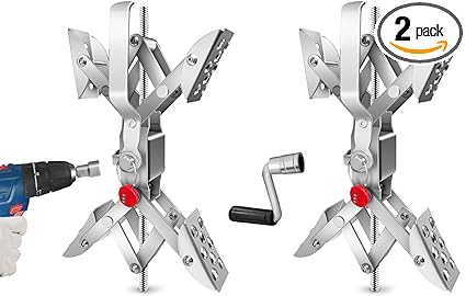 Photo 1 of Wheel Chocks RV X Stabilizer for Travel Trailers, Camper Chock Accessories with Storage Bag/Crank/Lock/Drill bit, Easy to Install and Remove(3.5 "-10.6"), 2 Packs