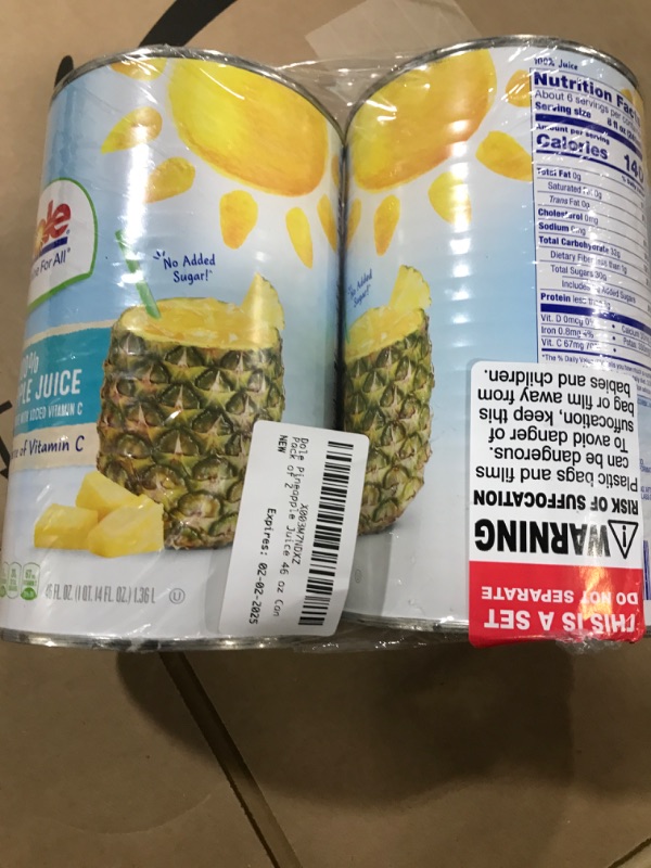 Photo 2 of 100% Pineapple Juice Can 2 pack 