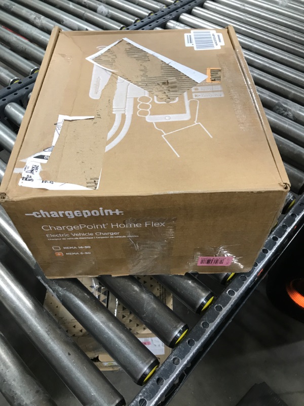Photo 1 of ChargePoint Home Flex Electric Vehicle (EV) Charger upto 50 Amp, 240V, Level 2 WiFi Enabled EVSE, UL Listed, Energy Star, NEMA 6-50 Plug or Hardwired, Indoor/Outdoor, 23-Foot Cable