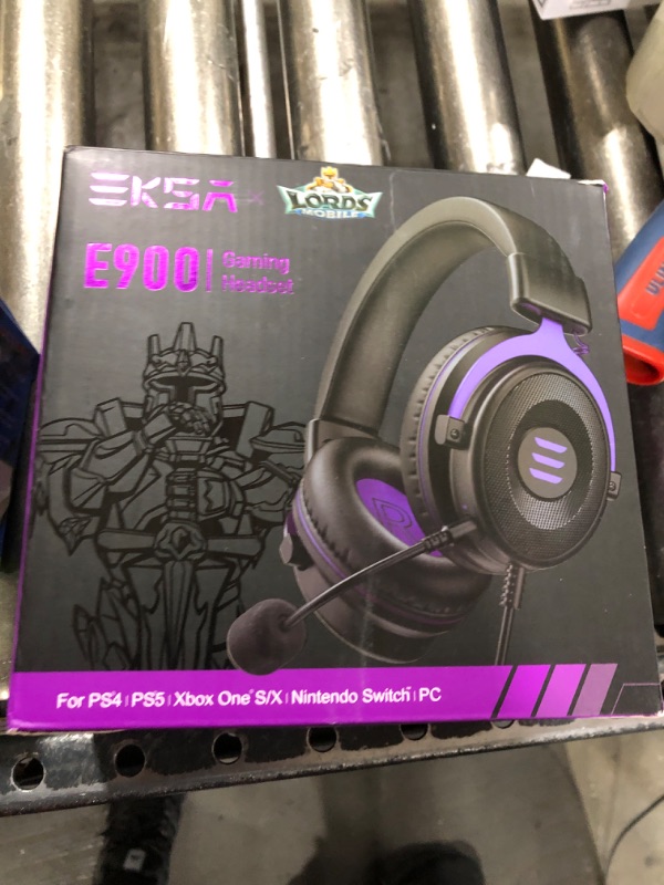 Photo 1 of gaming headset small purple/black 