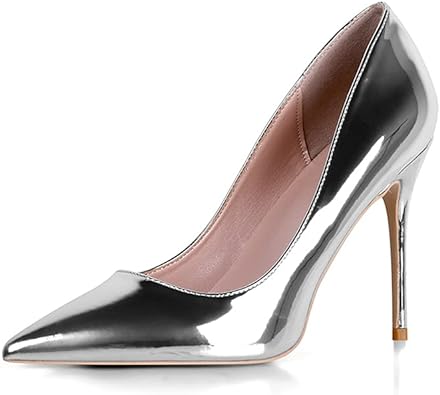 Photo 1 of Elisabet Tang High Heels, Womens Pointed Toe Slip on Stilettos Party Wedding Pumps Basic Shoes size 11
