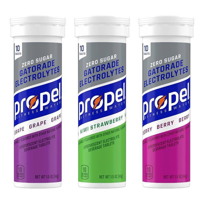 Photo 1 of Propel Tablets,  Flavor Variety Pack, Makes 16.9oz Fl Oz, 40 count